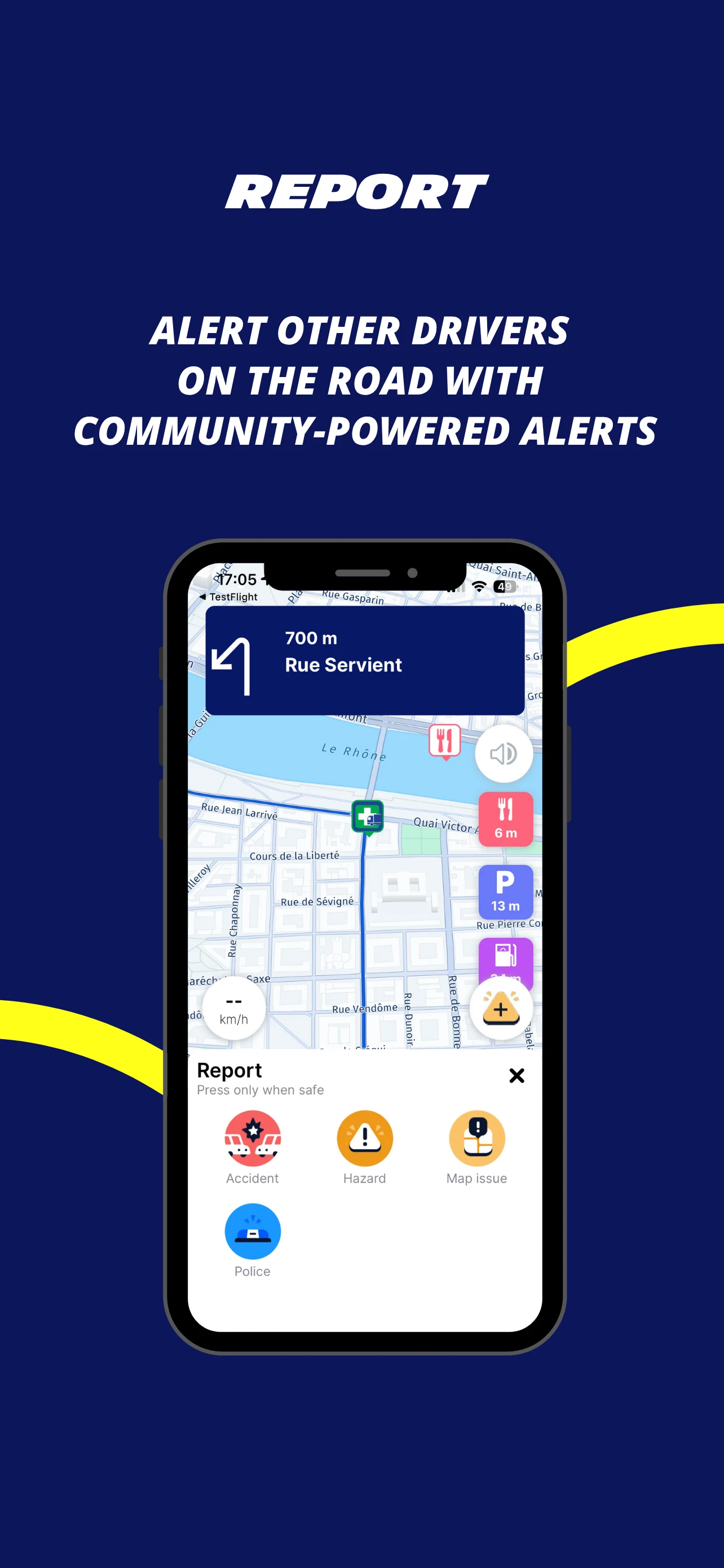 MICHELIN Truckfly - GPS screenshot